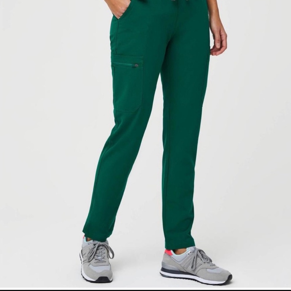 FIGS Yola Skinny Scrub Pants Green XL